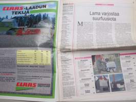 Koneviesti 1999 nr 15 -Ryhmäesittely Aurat, Kokeilussa Kolmen kopla, Samson 908 - Monikäyttöinen teholevitin, East West 99/Peruna 99 esitteli uusinta tekniikkaa ,ym.