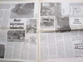 Koneviesti 1999 nr 15 -Ryhmäesittely Aurat, Kokeilussa Kolmen kopla, Samson 908 - Monikäyttöinen teholevitin, East West 99/Peruna 99 esitteli uusinta tekniikkaa ,ym.