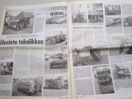 Koneviesti 1999 nr 15 -Ryhmäesittely Aurat, Kokeilussa Kolmen kopla, Samson 908 - Monikäyttöinen teholevitin, East West 99/Peruna 99 esitteli uusinta tekniikkaa ,ym.