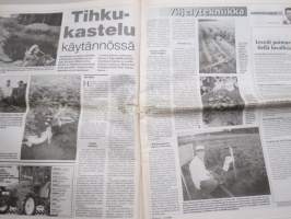 Koneviesti 1999 nr 15 -Ryhmäesittely Aurat, Kokeilussa Kolmen kopla, Samson 908 - Monikäyttöinen teholevitin, East West 99/Peruna 99 esitteli uusinta tekniikkaa ,ym.