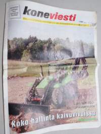 Koneviesti 1999 nr 16 - Lännen 860 - kavurikuormain, Metanoli jyllää, Red Alert ja Gompie uudet valtiaat - Tractor Pullingin Eurocup-sarja 1999, ym.