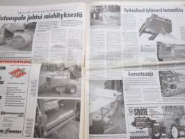 Koneviesti 1999 nr 16 - Lännen 860 - kavurikuormain, Metanoli jyllää, Red Alert ja Gompie uudet valtiaat - Tractor Pullingin Eurocup-sarja 1999, ym.