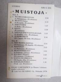 Vilho Vartiainen -Muistoja -C-kasetti / C-cassette