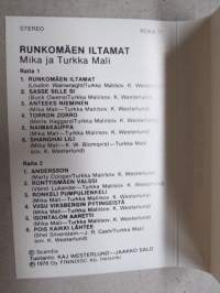Mika ja Turkka Mali - Runkomäen lltamat -C-kasetti / C-cassette