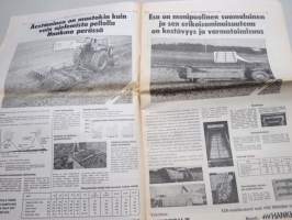 Koneviesti 1977 nr 6 - Kevätkauden tuntumassa, Onneksi kylvölannoitin on keksitty, Ennätysmäärä traktoreita rekisteriin viime vuonna, Muoviputket salaojituksessa,ym.