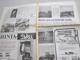 Koneviesti 1977 nr 6 - Kevätkauden tuntumassa, Onneksi kylvölannoitin on keksitty, Ennätysmäärä traktoreita rekisteriin viime vuonna, Muoviputket salaojituksessa,ym.
