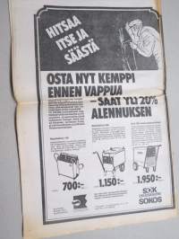 Koneviesti 1977 nr 6 - Kevätkauden tuntumassa, Onneksi kylvölannoitin on keksitty, Ennätysmäärä traktoreita rekisteriin viime vuonna, Muoviputket salaojituksessa,ym.