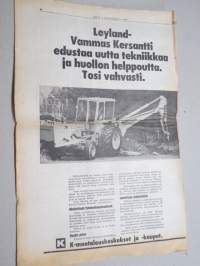 Koneviesti 1977 nr 14 - Uusi Zetor-ohjaamo, Toinenkin tapa säilörehun tekoon, Turhasta työsuojelubyrokratiasta miljoonalasku maataloudelle, ym.