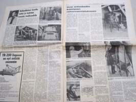 Koneviesti 1977 nr 21 - Sata litraa hehtaarille?, Kaksi ruosteenpoisto-ainetta, Kotimainen olkikattila sarjavalmstukseen, Puolasta palattua, ym.
