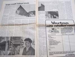 Koneviesti 1977 nr 21 - Sata litraa hehtaarille?, Kaksi ruosteenpoisto-ainetta, Kotimainen olkikattila sarjavalmstukseen, Puolasta palattua, ym.