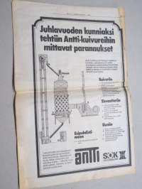 Koneviesti 1977 nr 21 - Sata litraa hehtaarille?, Kaksi ruosteenpoisto-ainetta, Kotimainen olkikattila sarjavalmstukseen, Puolasta palattua, ym.