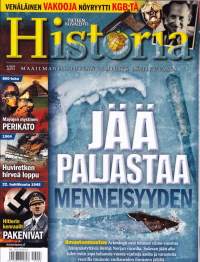 Tieteen kuvalehti Historia 4/2020. Jää paljastaa menneisyyden. Mayojen mystinen perikato. Hitlerin kenraalit pakenivat.  Sisällysluettelo on kuvissa