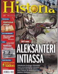 Tieteen kuvalehti Historia 2/2015. Aleksanteri Intiassa 327 eaa. Astekkien jumalat takasivat sadon. Torpedoratsastajat Välimerellä 1941. Sisällysluettelo kuvissa