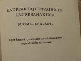 Kauppakirjeenvaihdon lausesanakirja suomi- englanti