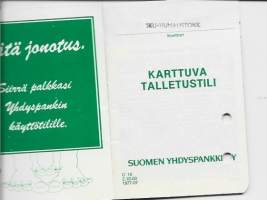 Suomen Yhdyspankki karttuva talletustili 1978-83 - pankkikirja