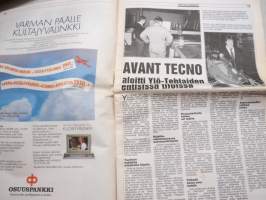 Koneviesti 1992 nr 2 - Massey-Ferguson 390 Agri Power - Perus-nelivedon parannettu painos, Nopeutta ja voimaa kokeneelle kuljettajalle, Avant Tecno, ym.