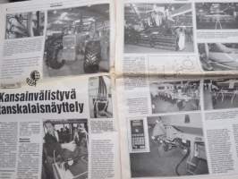 Koneviesti 1992 nr 3 - Maarakennuskoneiden myynti meni jumiin 1991,Raiseli 2,4M Hydraulisesti hallittava takakauha,Agromek´92 Kansainvälistyvä tanskalaisnäyttely,ym.