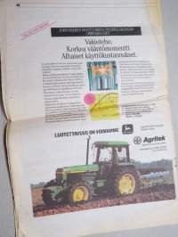 Koneviesti 1992 nr 3 - Maarakennuskoneiden myynti meni jumiin 1991,Raiseli 2,4M Hydraulisesti hallittava takakauha,Agromek´92 Kansainvälistyvä tanskalaisnäyttely,ym.