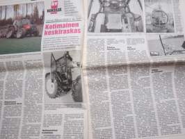 Koneviesti 1992 nr 4 - Uutta valinnan vapautta, Valmet Mezzo 6600 E Hi-Trol, Kylmäkasvattamo vaati viisi vuotta harkintaa, Ilmajäähdytettyä voimaa, ym.