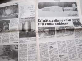 Koneviesti 1992 nr 4 - Uutta valinnan vapautta, Valmet Mezzo 6600 E Hi-Trol, Kylmäkasvattamo vaati viisi vuotta harkintaa, Ilmajäähdytettyä voimaa, ym.