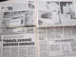 Koneviesti 1992 nr 5 - Nokka grassliner 2000 - Hinattava tarkkuussilppuri, Kyntöä neliauralla, Tume P 1350 Tarkkuutta ja tehokkuutta, Kotoisen rehun tekijät, ym.