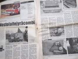 Koneviesti 1992 nr 7 - Tume KL 25 E - Nostolaitejyräcombi, Killeristä koottua, Eräkuivuri pyöröpaaleille, Maa- ja metsätalouskoneiden myynti 1991, ym.