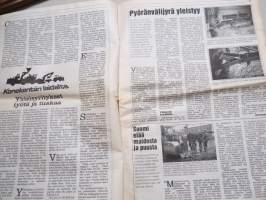 Koneviesti 1992 nr 7 - Tume KL 25 E - Nostolaitejyräcombi, Killeristä koottua, Eräkuivuri pyöröpaaleille, Maa- ja metsätalouskoneiden myynti 1991, ym.