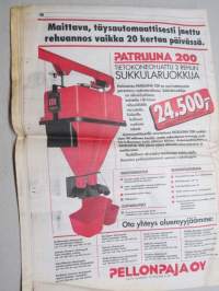 Koneviesti 1992 nr 7 - Tume KL 25 E - Nostolaitejyräcombi, Killeristä koottua, Eräkuivuri pyöröpaaleille, Maa- ja metsätalouskoneiden myynti 1991, ym.