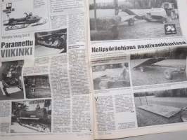 Koneviesti 1992 nr 19 - Moottorikelkka 93 - Super-muskelit vasta tulossa, Ski Doo Nordik 377 R - Kaksi-pyttyinen poromies-kelkka, Yamaha Viking 540 II, ym.