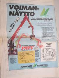 Koneviesti 1992 nr 19 - Moottorikelkka 93 - Super-muskelit vasta tulossa, Ski Doo Nordik 377 R - Kaksi-pyttyinen poromies-kelkka, Yamaha Viking 540 II, ym.
