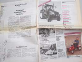 Koneviesti 1991 nr 5 - Valmet Mezzo korvaa 505-905-sarjan, MF uudessa nousussa, Fiatista Fiatagriksi, Isännän superapuko?, Lihasikalan panon vartijat, ym.