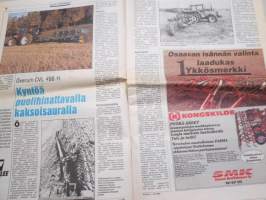 Koneviesti 1991 nr 5 - Valmet Mezzo korvaa 505-905-sarjan, MF uudessa nousussa, Fiatista Fiatagriksi, Isännän superapuko?, Lihasikalan panon vartijat, ym.