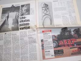 Koneviesti 1991 nr 5 - Valmet Mezzo korvaa 505-905-sarjan, MF uudessa nousussa, Fiatista Fiatagriksi, Isännän superapuko?, Lihasikalan panon vartijat, ym.