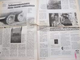Koneviesti 1991 nr 5 - Valmet Mezzo korvaa 505-905-sarjan, MF uudessa nousussa, Fiatista Fiatagriksi, Isännän superapuko?, Lihasikalan panon vartijat, ym.