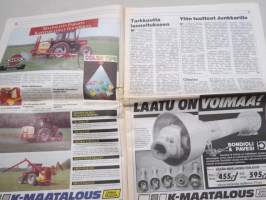 Koneviesti 1991 nr 8 - Moteska M-1000-16 XH -Laatu-ruisku, Harmaatuonnin hinta, Hyöty irti viherkesannoinnista, Tarkkuutta lannoitukseen, ym.