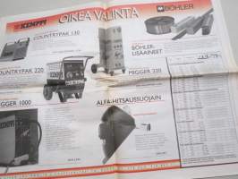 Koneviesti 1991 nr 8 - Moteska M-1000-16 XH -Laatu-ruisku, Harmaatuonnin hinta, Hyöty irti viherkesannoinnista, Tarkkuutta lannoitukseen, ym.