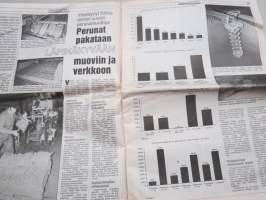 Koneviesti 1991 nr 10 - FlexTracin idea kellahti, Traktoreiden hytin ilmansuodattimet vertailtavina, Nokka-Pilkekone - Halki, poikki ja kuormaan, ym.