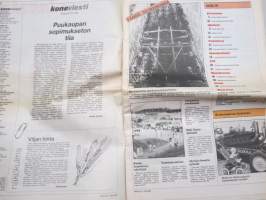 Koneviesti 1991 nr 14 - Konekentän laidalta - Konkurssit ja irtisanomiset muoti-ilmiö, Maatalous-näyttelyt - Väki vähenee, konekenttä kapenee, ym.
