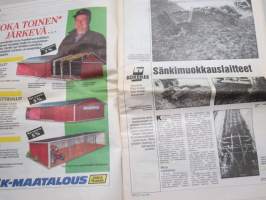 Koneviesti 1991 nr 14 - Konekentän laidalta - Konkurssit ja irtisanomiset muoti-ilmiö, Maatalous-näyttelyt - Väki vähenee, konekenttä kapenee, ym.