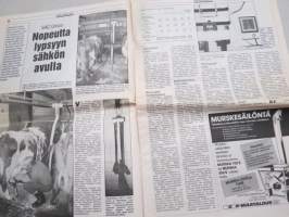 Koneviesti 1991 nr 14 - Konekentän laidalta - Konkurssit ja irtisanomiset muoti-ilmiö, Maatalous-näyttelyt - Väki vähenee, konekenttä kapenee, ym.