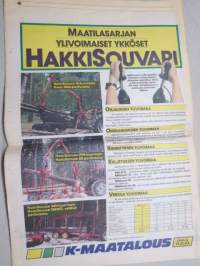 Koneviesti 1991 nr 15 - Puutarhatekniikka - näyttelyllä oli pallo hallussa tänäkin vuonna, Konekentän laidalta Kesätapahtumien taustaa, Suoraa kauppaa tehtaalta, ym.