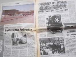 Koneviesti 1991 nr 17 - Valmet - Traktoritehdas Portugaliin, Konekentän laidalta - Ruiskujen myynti puoleen, Pyöröpaalikone Haukivuorella, ym.
