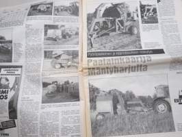 Koneviesti 1991 nr 17 - Valmet - Traktoritehdas Portugaliin, Konekentän laidalta - Ruiskujen myynti puoleen, Pyöröpaalikone Haukivuorella, ym.