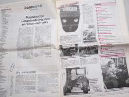 Koneviesti 1991 nr 19 - Zetor Crystal 9245, Konekentän laidalta - Suomalainen peruna luonnon mukaista, Moottorikelkka-91 - Urheilukelkkojen tekniikka kehittyy, ym.