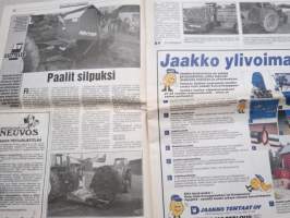 Koneviesti 1991 nr 20 - Pomo-Livakalla - Lietettä nurmen alle, New Holland TC -Uusia puimureita, Tiineys kuulolla, Paalit silpuiksi, ym.
