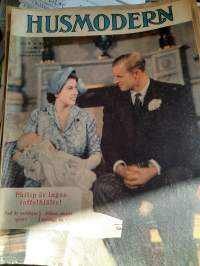 Husmodern 9/1951 Elizabeth och Philip, pappas papphus