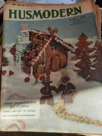 Husmodern 51/1951 julens pepparkakshus gör vi själva, farmors efterrätter till julhelgen
