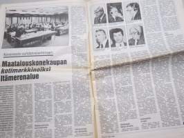 Koneviesti 1991 nr 21 - Maatalouskonekaupan kotimarkkinoiksi Itämeren alue, Liikevaihtoverolaki asettaa 75.00 markan rajan maatila-yrittäjille,ym.