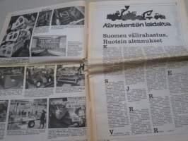 Koneviesti 1990 nr 2 -The Royal Smithfieldin uutuudet,Konekentän laidalta -Suomen välirahastus,Ruotsin alennukset,Valmet do Brasil- 30-vuotta traktorivalmistusta,ym.