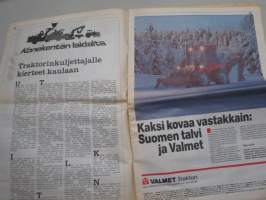 Koneviesti 1990 nr 3 -Agromek 90 -Traktorit mukaan, Fiatagri 3500 -Uusi puimuri-merkki markkinoille, Konekentän laidalta -Traktorinkuljettajalle kierteet kaulaan,ym.